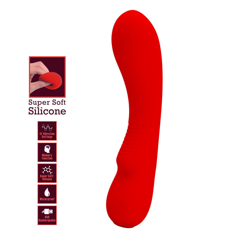 Pretty Love Prescott Wiederaufladbarer Vibrator Rot