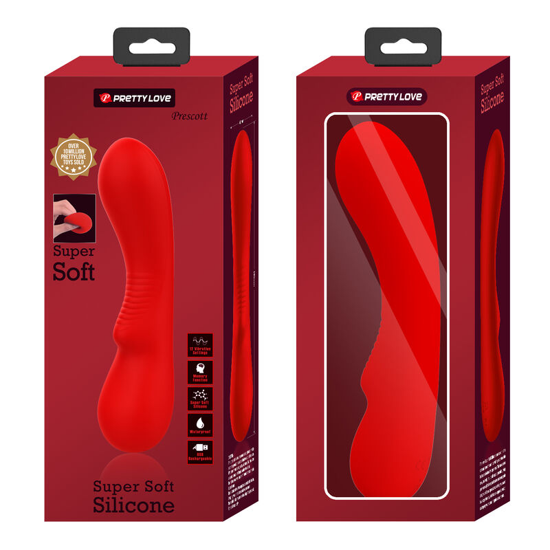 Pretty Love Prescott Wiederaufladbarer Vibrator Rot