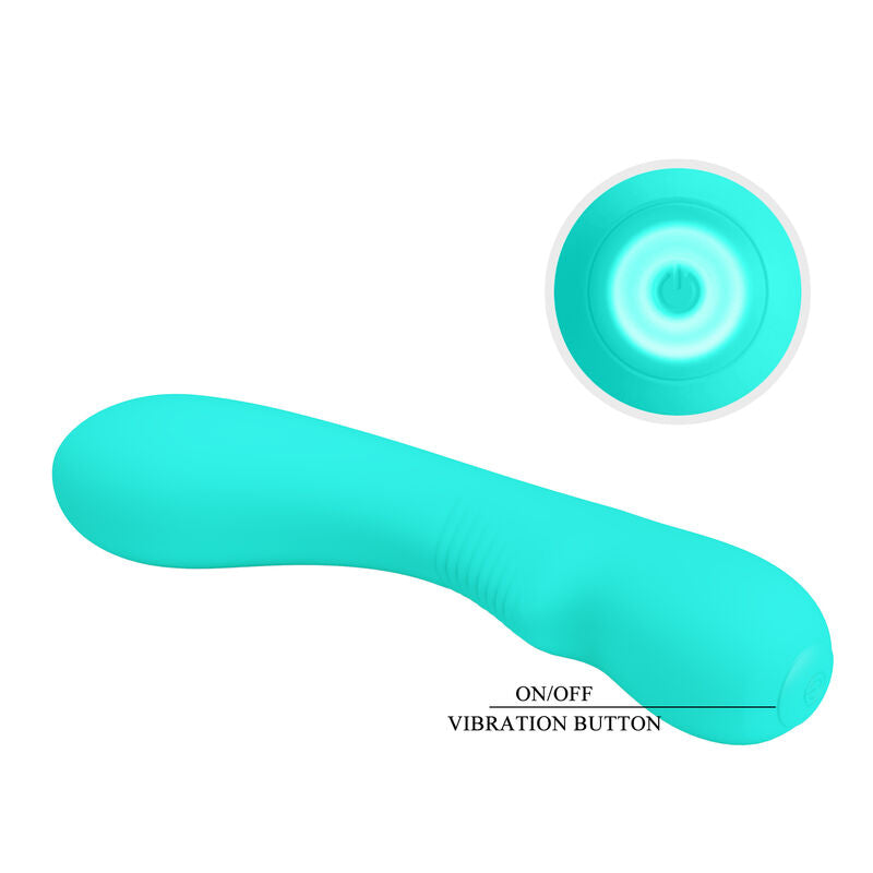 Pretty Love Prescott Wiederaufladbarer Vibrator Aqua Green
