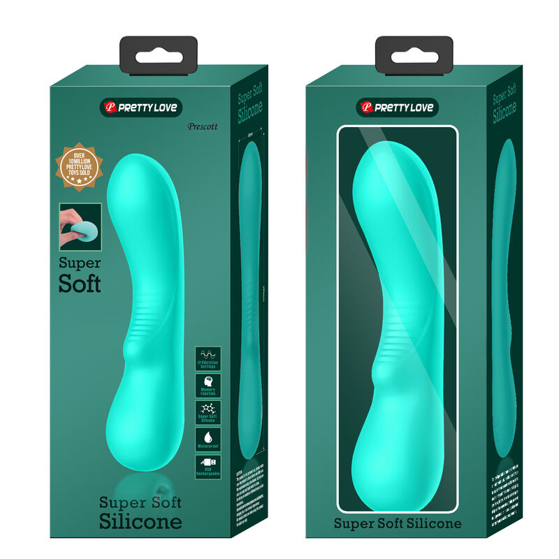 Pretty Love Prescott Wiederaufladbarer Vibrator Aqua Green