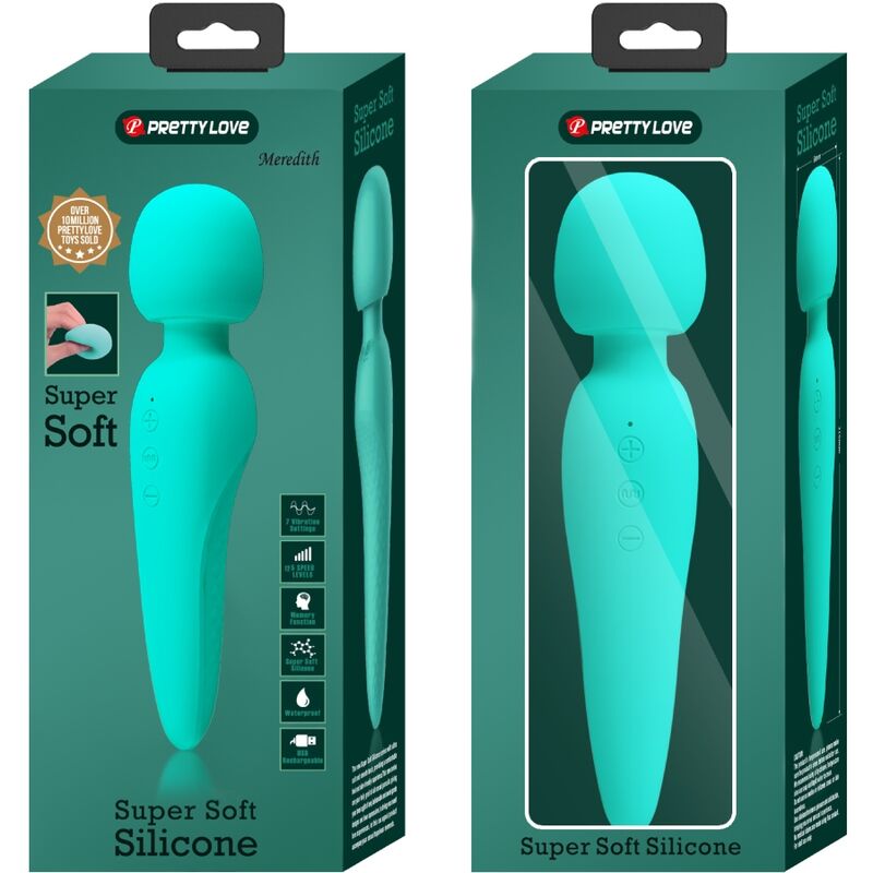 Pretty Love Meredith Massager 12 Vibrationsmodi Aqua Grün
