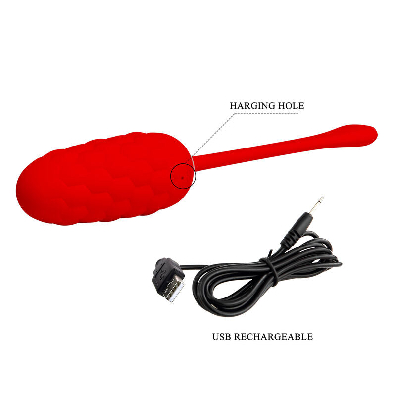 Fun Toys Pretty Love - Vibrierendes Ei mit Roter Wiederaufladbarer...