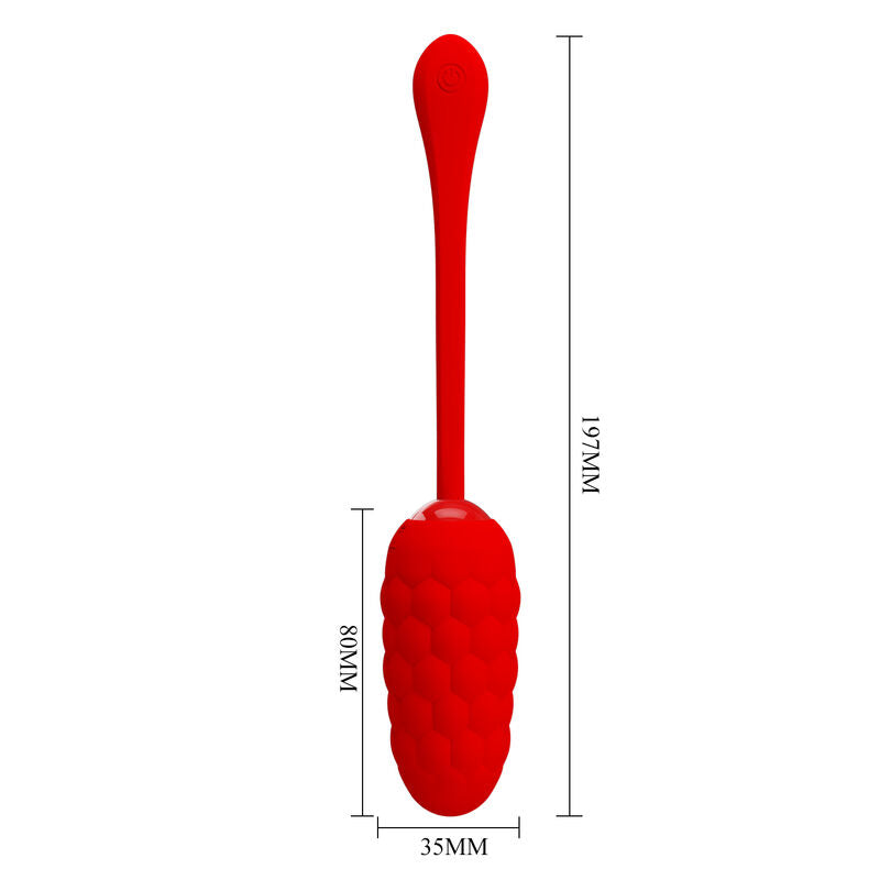 Fun Toys Pretty Love - Vibrierendes Ei mit Roter Wiederaufladbarer...