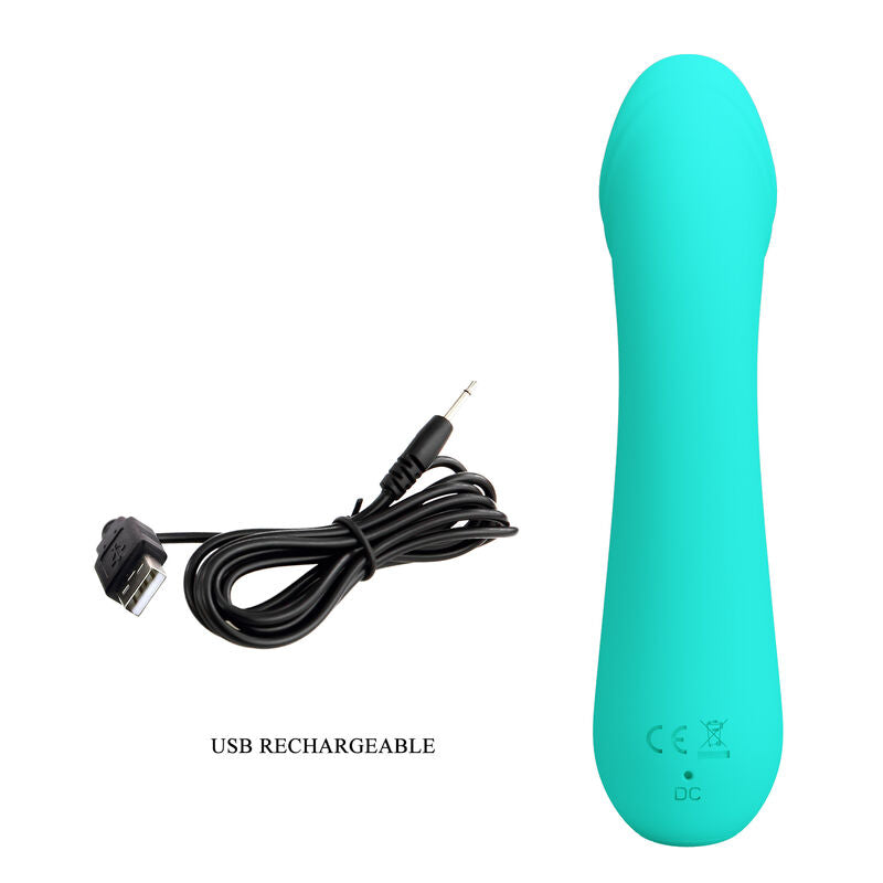 Pretty Love – Cetus Wiederaufladbarer Vibrator Aqua Green