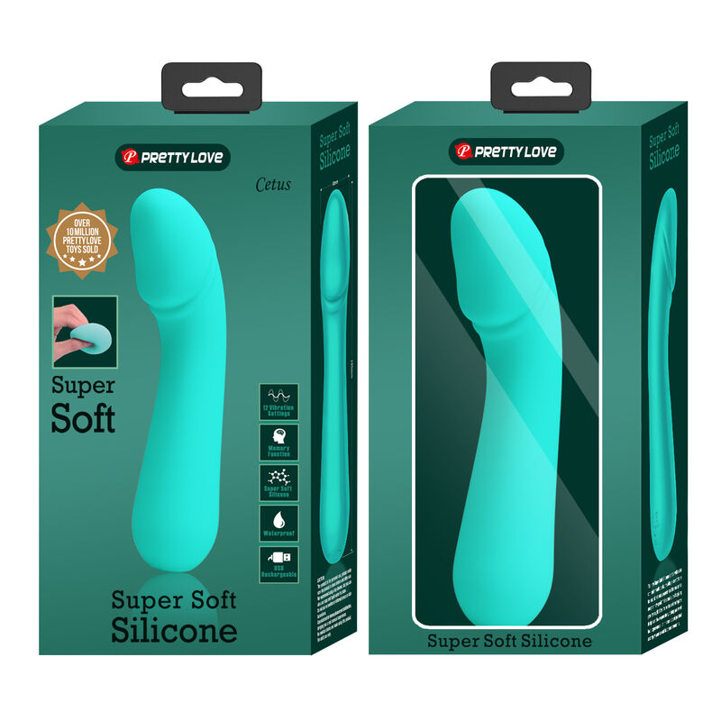 Pretty Love – Cetus Wiederaufladbarer Vibrator Aqua Green