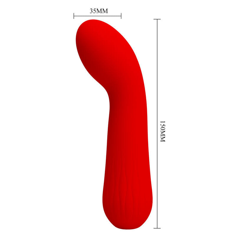 Pretty Love – Faun Wiederaufladbarer Vibrator Rot