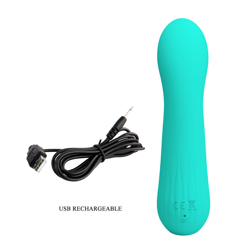 Pretty Love – Faun Wiederaufladbarer Vibrator Aquagrün