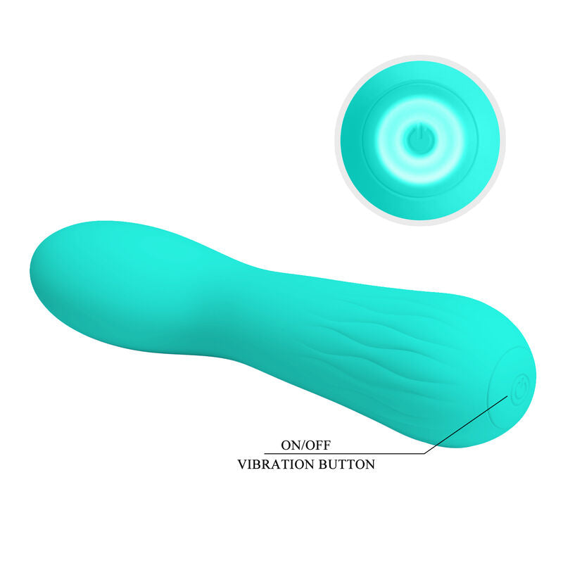 Pretty Love – Faun Wiederaufladbarer Vibrator Aquagrün