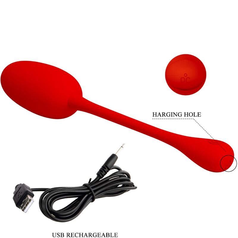 Pretty Love – Knucker Red Wiederaufladbares Vibrations-Ei
