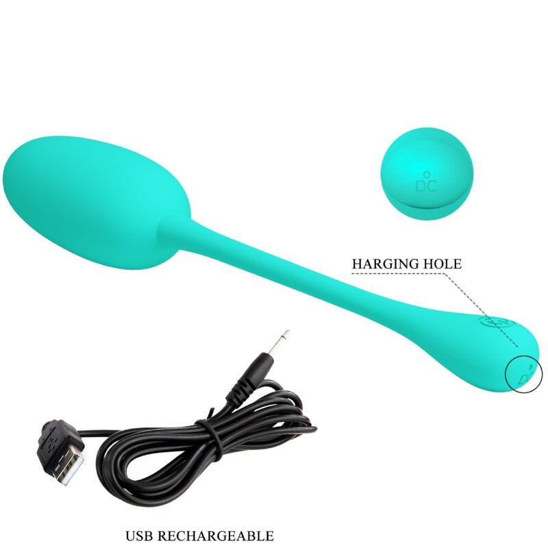 Pretty Love – Knucker Water Green Wiederaufladbares Vibrations-Ei