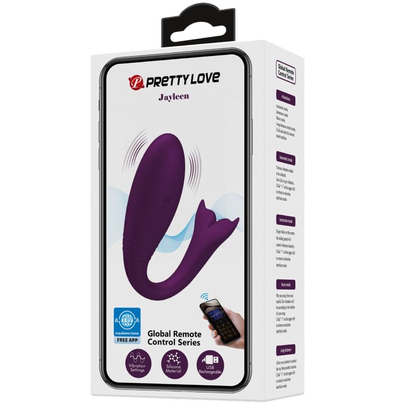 App Series Pretty Love - Jayleen Vibrator mit App-fernbedienung Lila