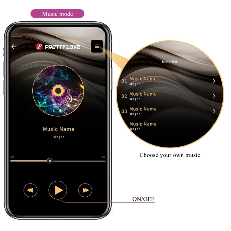 App Series Pretty Love - Jayleen Vibrator mit App-fernbedienung Lila