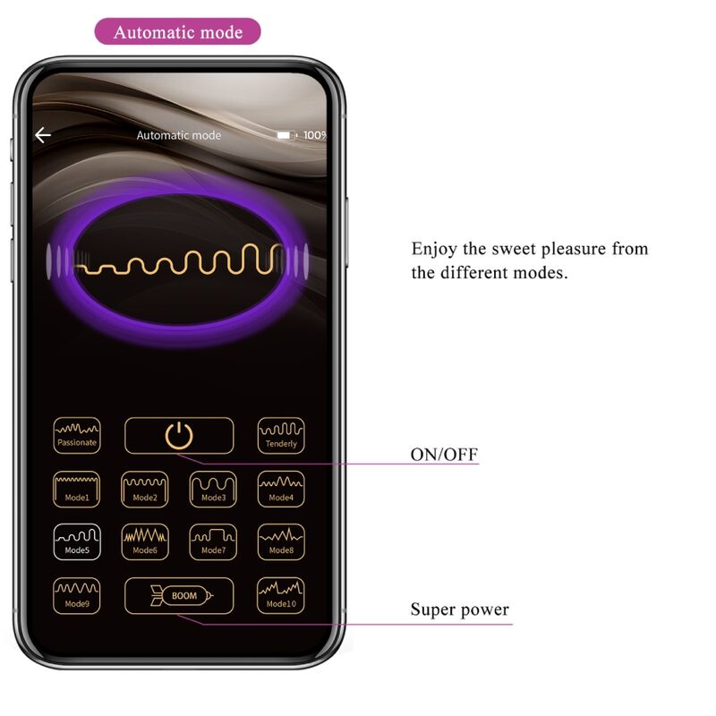 App Series Pretty Love - Jayleen Vibrator mit App-fernbedienung Lila
