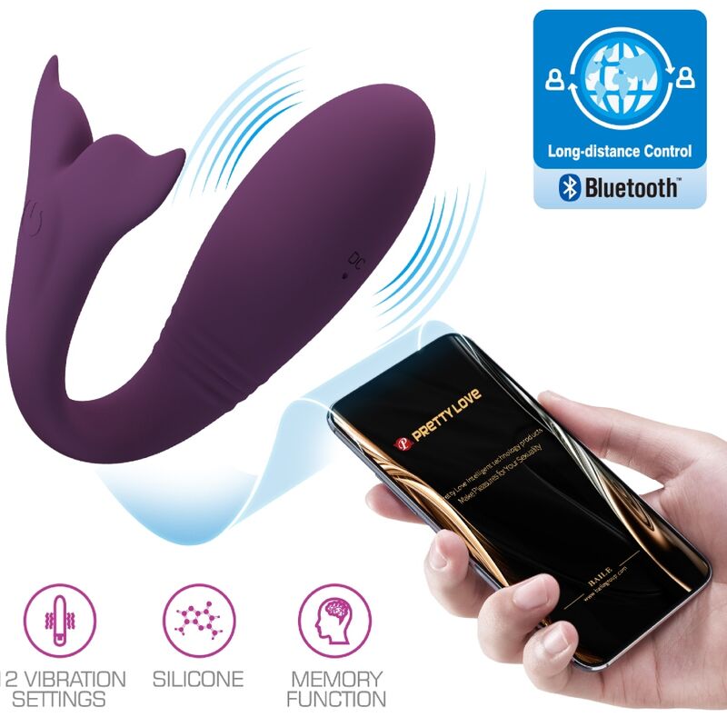 App Series Pretty Love - Jayleen Vibrator mit App-fernbedienung Lila