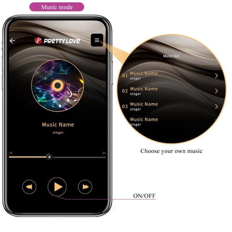 Pretty Love – Catalina Vibrator App Fernbedienung Lila