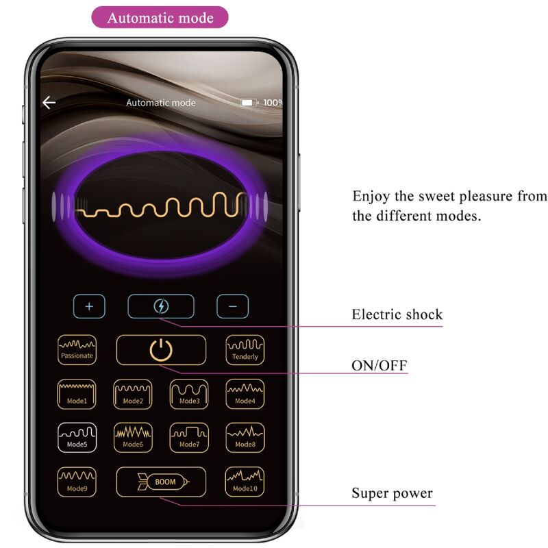Pretty Love – Jefferson App-Gesteuerter Analstecker Lila