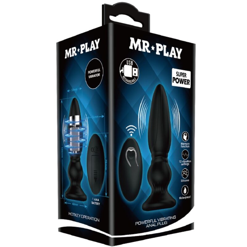 Mr Play – Leistungsstarker Vibrator mit Fernbedienung,…