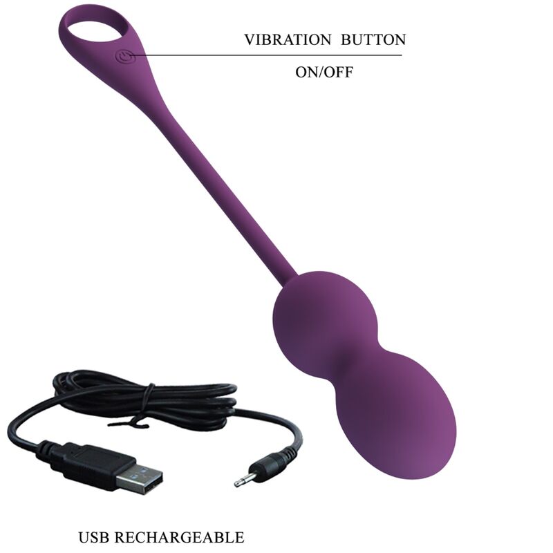 Pretty Love – Elvira Kegel Balls App Fernbedienung Lila