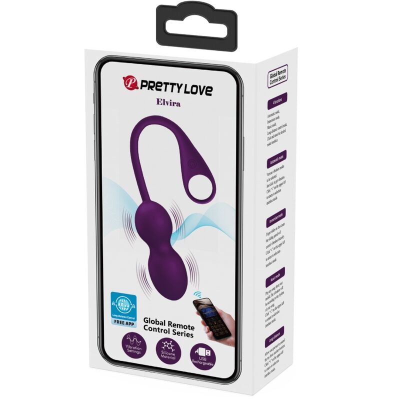 Pretty Love – Elvira Kegel Balls App Fernbedienung Lila