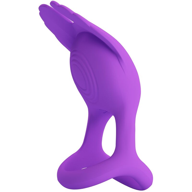 Pretty Love – Silas Vibrant Penis Ring 7 Vibrationen Lila Silikon