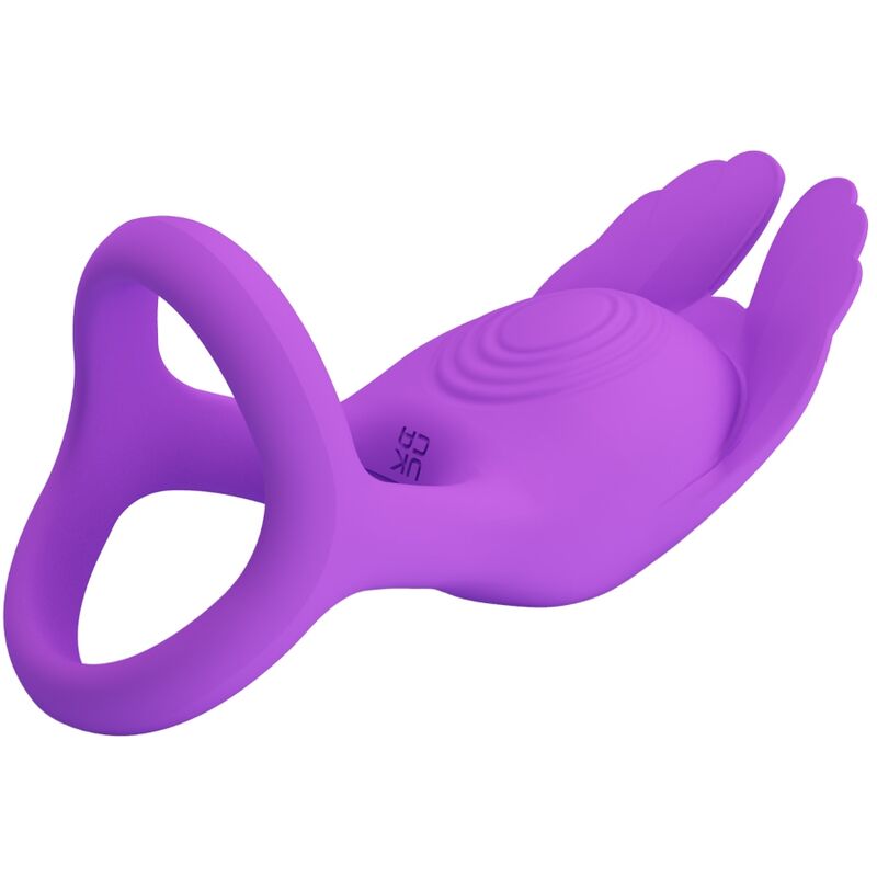 Pretty Love – Silas Vibrant Penis Ring 7 Vibrationen Lila Silikon