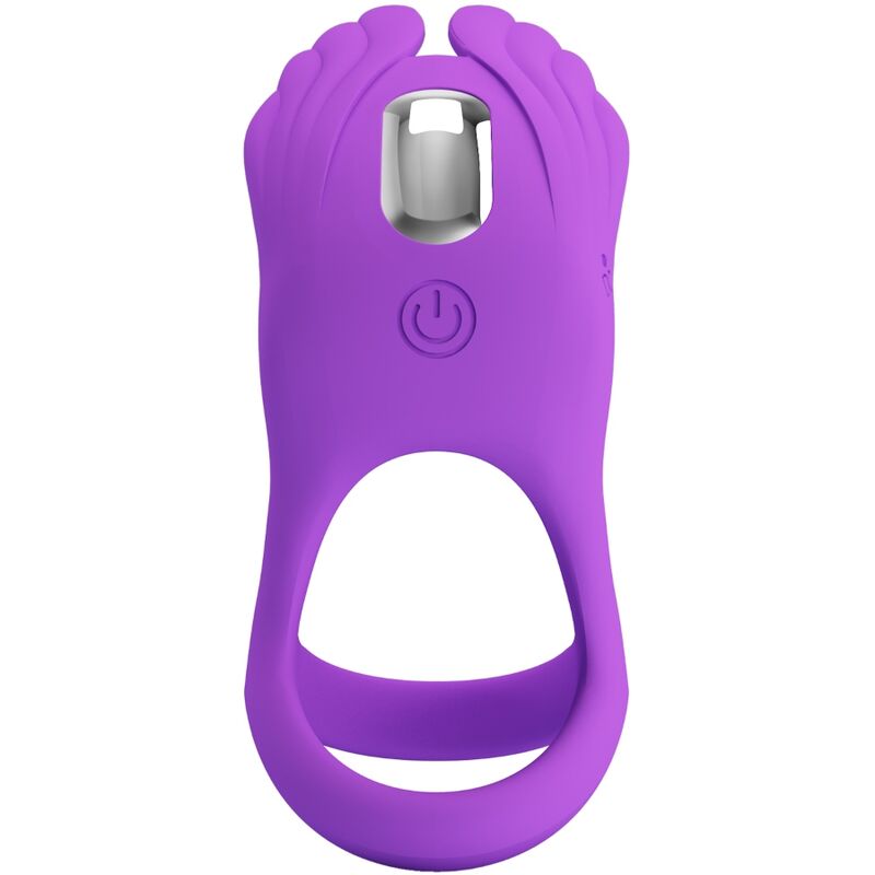 Pretty Love – Silas Vibrant Penis Ring 7 Vibrationen Lila Silikon