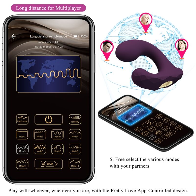 Pretty Love – Billy Vibrationsfernbedienung Lila Kostenlose App