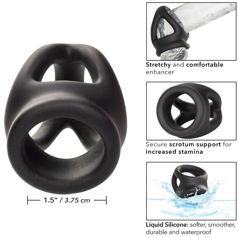 CalExotics Alpha Dual Cage Ring Schwarz
