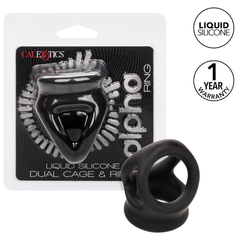 CalExotics Alpha Dual Cage Ring Schwarz