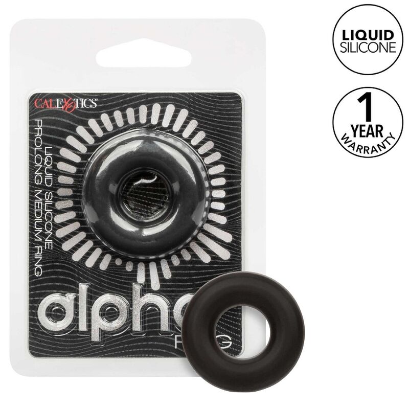 CalExotics Alpha Prolong Medium Ring Schwarz