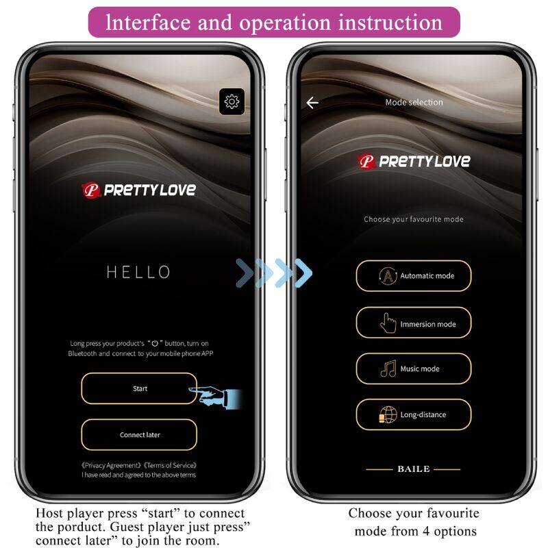 App Series Pretty Love - Doreen Purple Wiederaufladbares Vibrations-ei