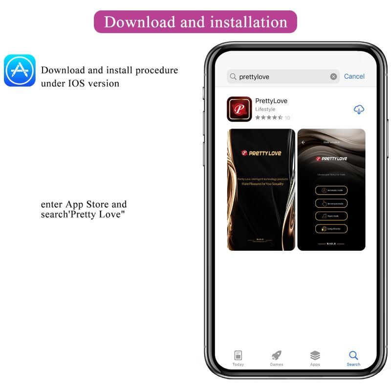 App Series Pretty Love - Doreen Purple Wiederaufladbares Vibrations-ei