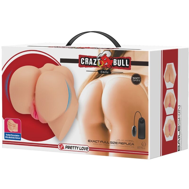 Crazy Bull – Realistischer Vagina- und Anus-Vibrator Emilia