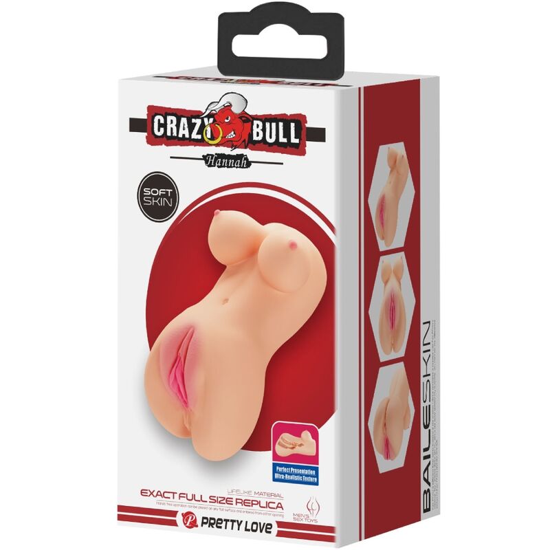 Crazy Bull Realistischer Vagina- und Anus-vibrator Hannah