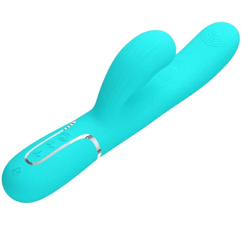 Pretty Love Perlita Multifunktions-3-in-1-g-punkt-vibrator Aqua Grün