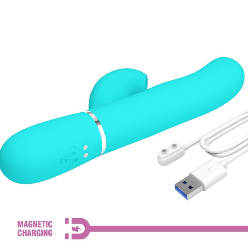 Pretty Love Perlita Multifunktions-3-in-1-g-punkt-vibrator Aqua Grün
