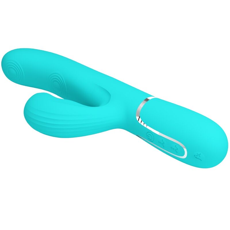 Pretty Love Perlita Multifunktions-3-in-1-g-punkt-vibrator Aqua Grün
