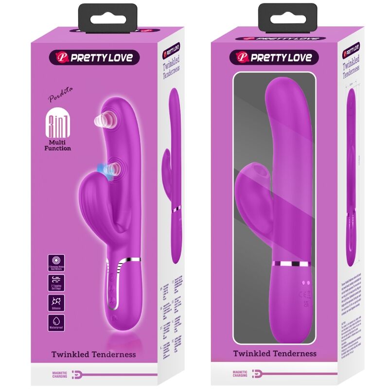 Pretty Love Perlita Multifunktions-3-in-1-g-spot-vibrator Violett