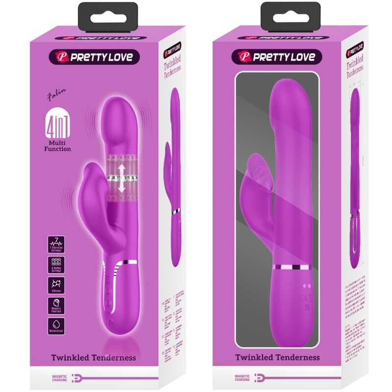 Pretty Love – Rabbit Vibrator Perlen Violet