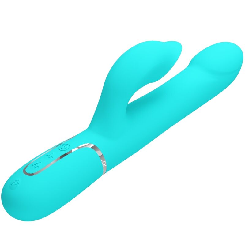 Pretty Love – Rabbit Vibrator Pearls Aqua Green