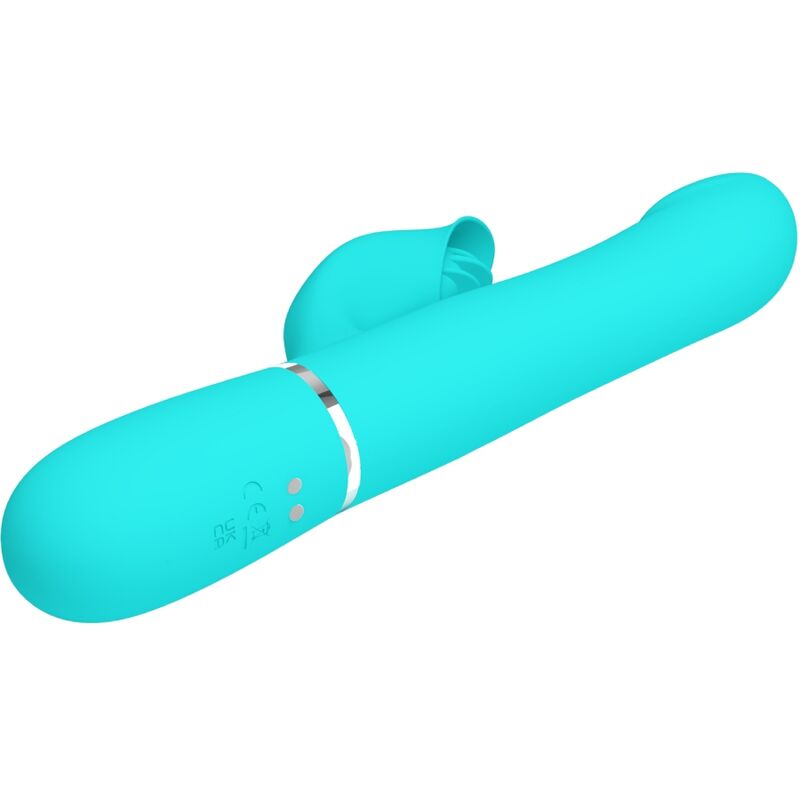 Pretty Love – Rabbit Vibrator Pearls Aqua Green