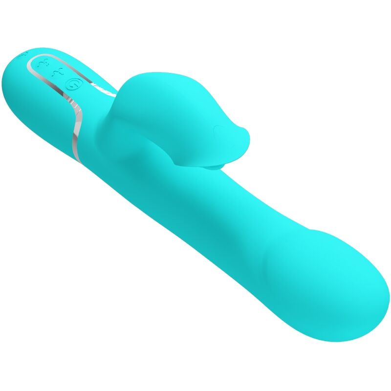 Pretty Love – Rabbit Vibrator Pearls Aqua Green
