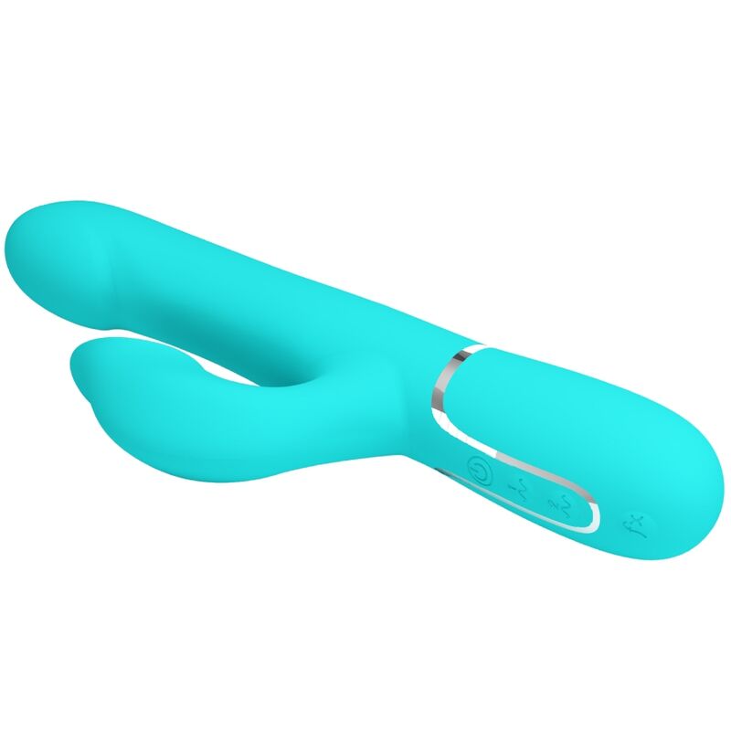 Pretty Love – Rabbit Vibrator Pearls Aqua Green
