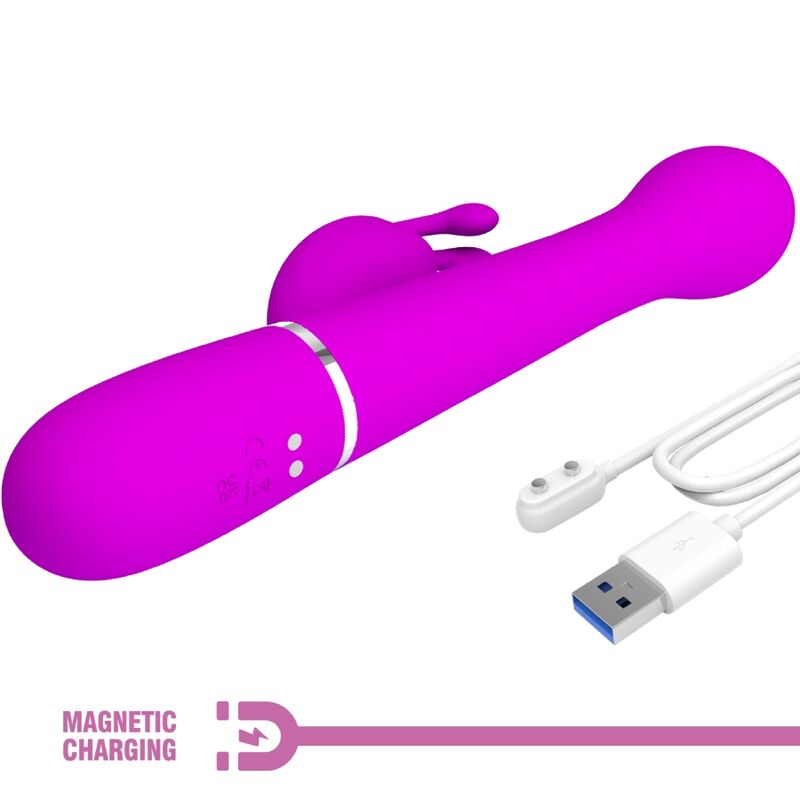 Pretty Love – Dejon Rabbit Vibrator 3 in 1 Multifunktionsviolett