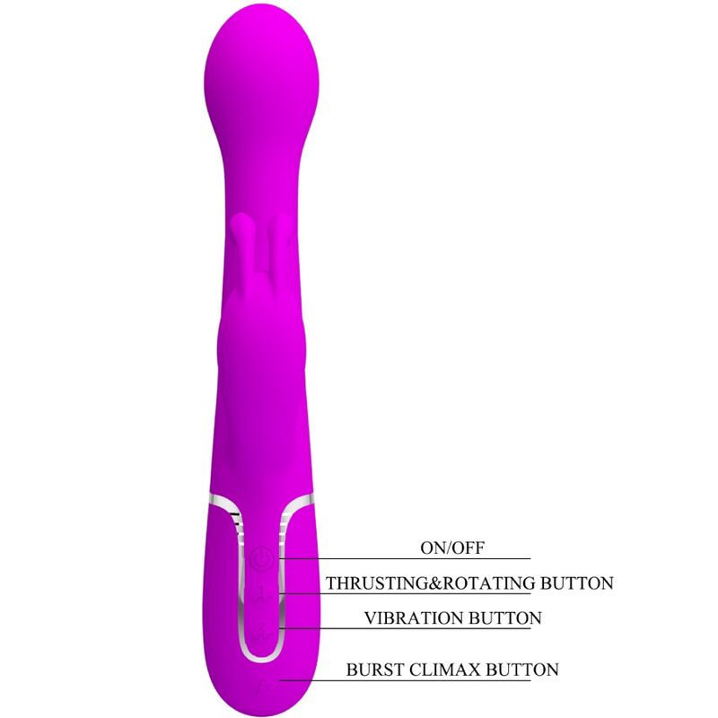 Pretty Love – Dejon Rabbit Vibrator 3 in 1 Multifunktionsviolett