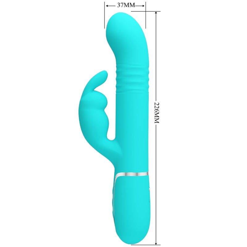 Pretty Love – Coale Rabbit Vibrator Perlen Aquagrün