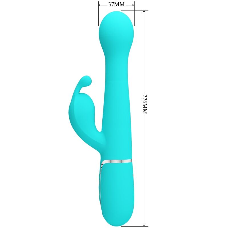 Pretty Love – Dejon Rabbit Vibrator 3 in 1 Multifunktions-Aquagrün