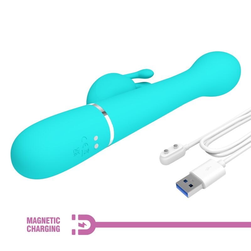 Pretty Love – Dejon Rabbit Vibrator 3 in 1 Multifunktions-Aquagrün