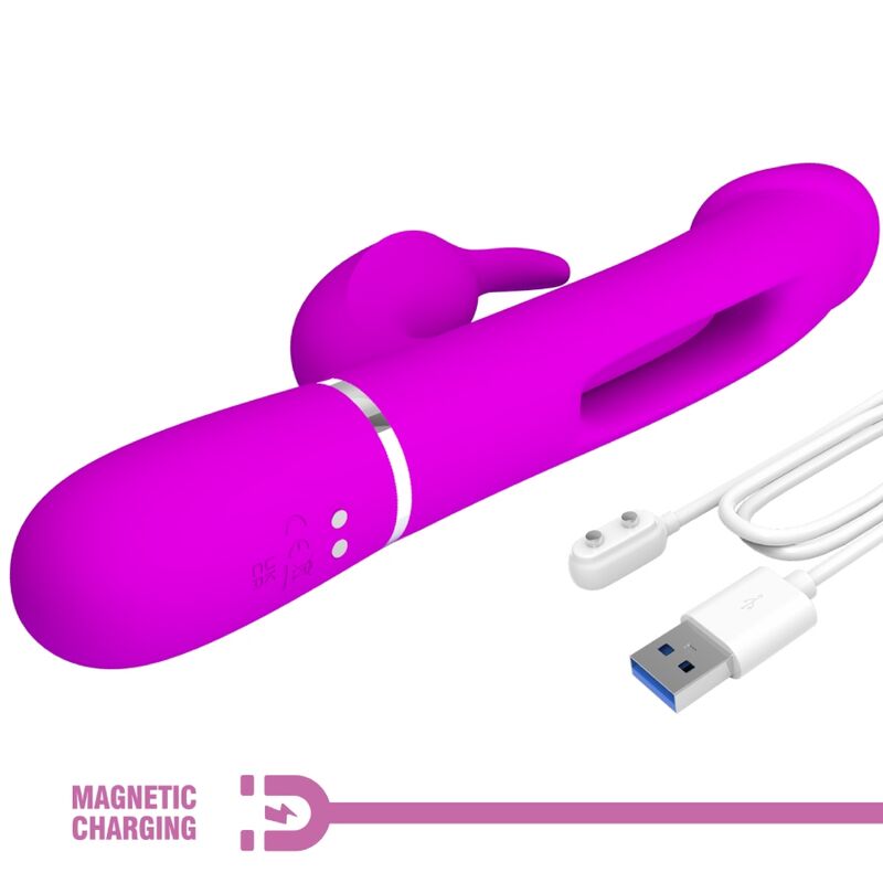 Pretty Love – Dejon Rabbit Vibrator 3 in 1 Multifunktions Fucsia