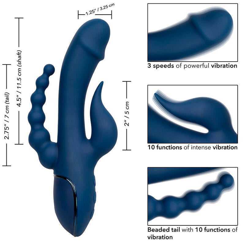 Calexotics – Vibrator Dreifach-Orgasmus Blau